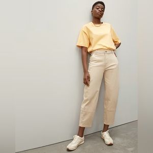 Everlane Beige Utility Barrel Pants